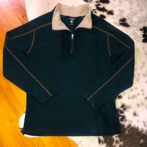 Kuhl Men’s Size L Europa 1/4 Zip Pullover Fleece Alfpaca. Navy Blue. Like new.